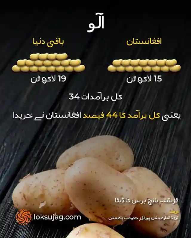 پنجاب میں آلو کی قیمتیں ریکارڈ حد تک گر چکی ہیں